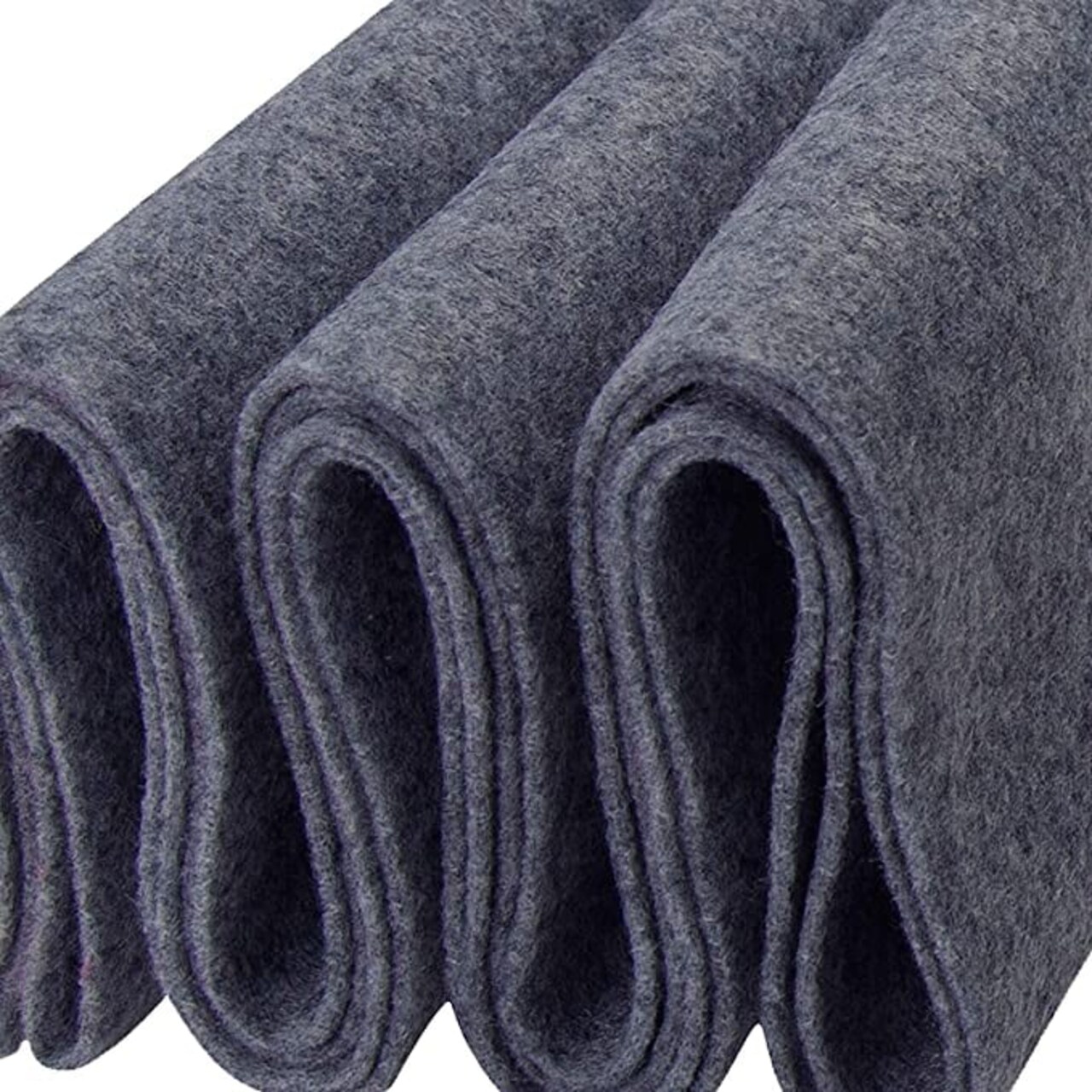 FabricLA Craft Felt Fabric - 36 X 36 Inch Wide & 1.6mm Thick Felt Fabric  - Use This Soft Felt for Crafts - Felt Material Pack - Heather Grey 455